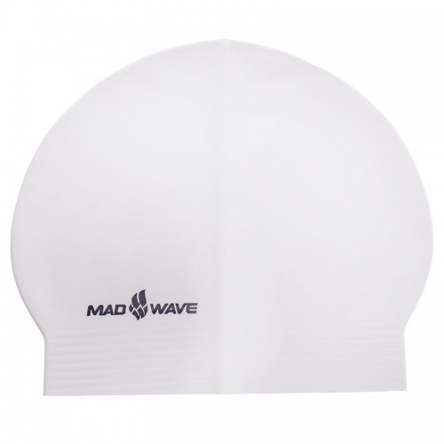 Шапочка для плавання MadWave Solid білий, код: M056501_W