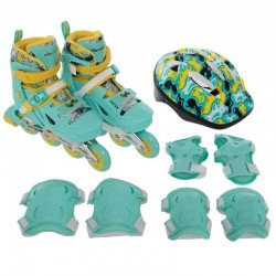 Набір роликові ковзани Banwei розмір S (31-34)  + комплект захисту, м"ятний, код: BW-220_SM Набір роликові ковзани Banwei розмір S (31-34)  + комплект захисту, м"ятний, код: BW-220_SM