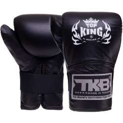 Снарядні рукавички Top King шкіряні L, чорний, код: TKBMP-CT_L_BK-S52