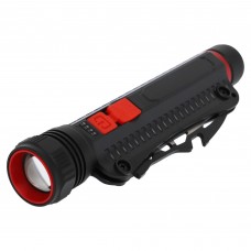 Ліхтарик ручний світлодіодний з ножем X-Balog чорний, код: DT-001