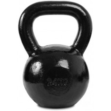 Гиря чавунна Toorx 24 кг з гумовою підставкою Black, код: 931123-SVA