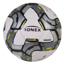 М"яч футбольний Ronex Grippy №5, сірий, код: RX-3G3-WS М"яч футбольний Ronex Grippy №5, сірий, код: RX-3G3-WS