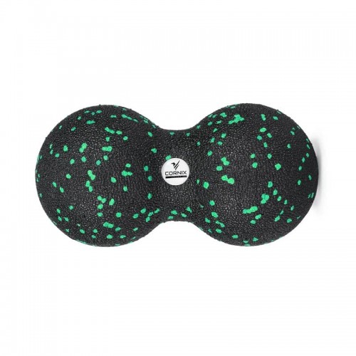 Масажний м"яч подвійний Cornix EPP DuoBall, 160х80 мм, чорний-зелений, код: XR-0123 Масажний м"яч подвійний Cornix EPP DuoBall, 160х80 мм, чорний-зелений, код: XR-0123