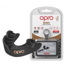 Капа Opro Bronze дитяча (вік до 10) Black, код: Bronze_JR_Black-PP