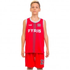 Форма баскетбольна підліткова PlayGame NB-Sport NBA Pyris 23 XL (13-16 років), ріст 150-160см, червоний, код: BA-0837_XLR