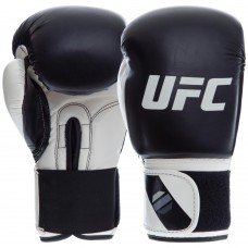 Рукавички боксерські на липучці UFC Pro Compact L, білий-чорний, код: UHK-75005-S52
