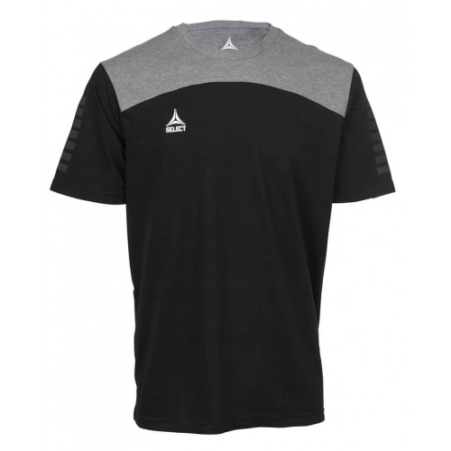 Футболка чоловіча Select Oxford T-shirt 3XL, чорний-сірий, код: 5703543282777