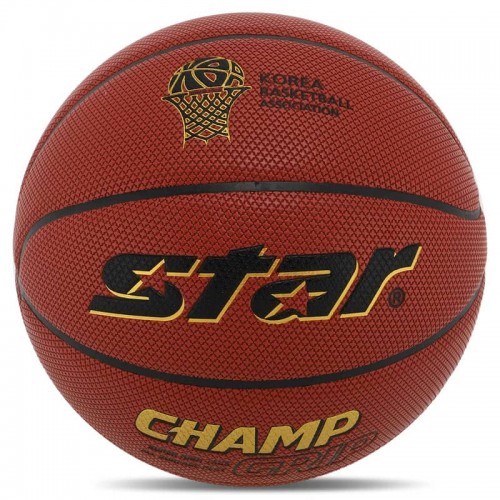 М"яч баскетбольний Star Champ Grip №7 PU, коричневий, код: BB4277C_BR