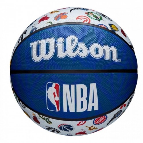 М"яч баскетбольний Wilson NBA All Team BSKT RWB, розмір 7, синій-білий, код: 194979039090