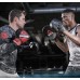 Боксерські рукавиці Reebok Combat Leather Boxing Gloves 10 унцій, чорний-червоний, код: 885652010320