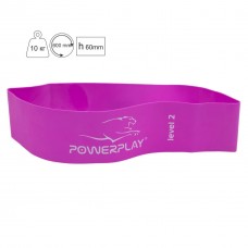 Фітнес-гумка PowerPlay Level 2 600х60х0.8мм, 10 кг, фіолетова, код: PP_4140_Purple