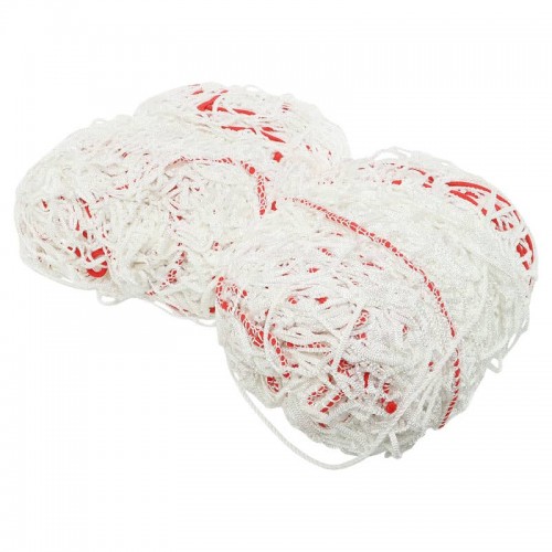 Сітка на ворота футбольні тренувальна безвузлова Star, 7500x2900х2100 мм, 2шт, білий-червоний, код: SN620 Сітка на ворота футбольні тренувальна безвузлова Star, 7500x2900х2100 мм, 2шт, білий-червоний, код: SN620