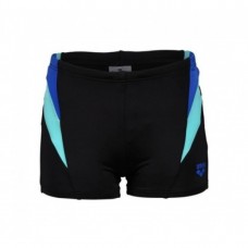 Плавки-боксери для хлопців Arena Swim Short Panel, зріст 140 см, 10 років, чорний-синій-блакитний, код: 3468336997444