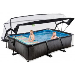 Басейн каркасний Exit "чорний дерево" з куполом в кольорі ( для дітей, дачі), 300х200х65 см, код: 30.20.32.90 Басейн каркасний Exit "чорний дерево" з куполом в кольорі ( для дітей, дачі), 300х200х65 см, код: 30.20.32.90