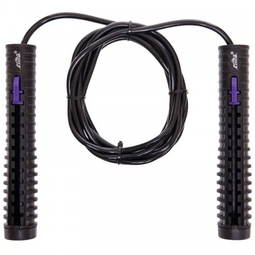 Скакалка швидкісна FitGo з підшипниками та сталевим тросом, код: CM-582-S52 Скакалка швидкісна FitGo з підшипниками та сталевим тросом, код: CM-582-S52