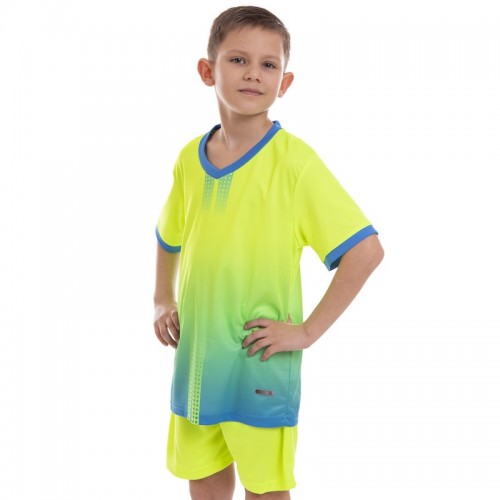 Форма футбольна дитяча PlayGame розмір S, ріст 155, салатовий-блакитний, код: D8826B_SLGN