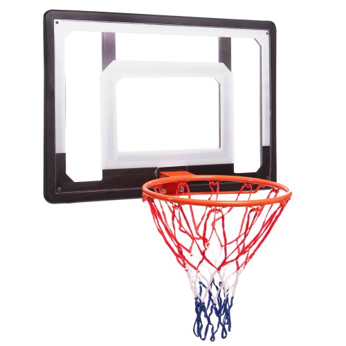 Щит баскетбольний PlayGame з кільцем і сіткою 800x580 мм, код: S010-S52