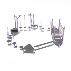 Дитячий ігровий канатний комплекс Miros 5000х4900х1750 мм, код: LK229 Дитячий ігровий канатний комплекс Miros 5000х4900х1750 мм, код: LK229