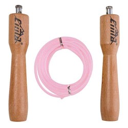 Скакалка Cima 3000мм, ручка дерево, код: CM587-WS Скакалка Cima 3000мм, ручка дерево, код: CM587-WS