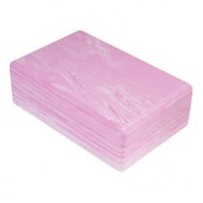 Йога блок FitGo "Мармуровий" 230х150х80 мм, рожевий, код: 3896P-WS