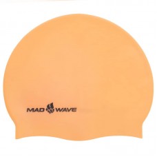 Шапочка для плавання силіконова для дорослих MadWave Neon помаранчевий, код: M053502_OR