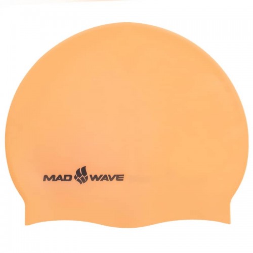 Шапочка для плавання силіконова для дорослих MadWave Neon помаранчевий, код: M053502_OR