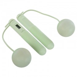 Скакалка бездротова розумна FitGo 3в1 з кулями ø6см, тросом та лічильником калорій, м"ятний, код: FI-0782_M Скакалка бездротова розумна FitGo 3в1 з кулями ø6см, тросом та лічильником калорій, м"ятний, код: FI-0782_M