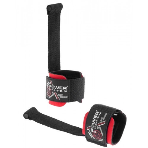 Ремені для підтягування Power System Power Pin Black/Red, код: PS-3350_Black_Red Ремені для підтягування Power System Power Pin Black/Red, код: PS-3350_Black_Red