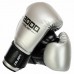 Боксерські рукавиці шкіряні Zelart 14 унцій, срібний-чорний, код: BO-3897_14GR