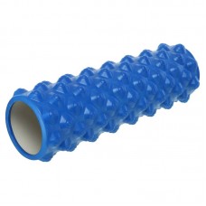 Ролер масажний циліндр (ролик мфр) FitGo Grid Rumble Roller, 450x140 мм, синій, код: FI-9395_BL Ролер масажний циліндр (ролик мфр) FitGo Grid Rumble Roller, 450x140 мм, синій, код: FI-9395_BL