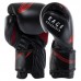 Рукавички професійні боксерські Fistrage 16 унцій, чорний-червоний, код: VL-8498_16R
