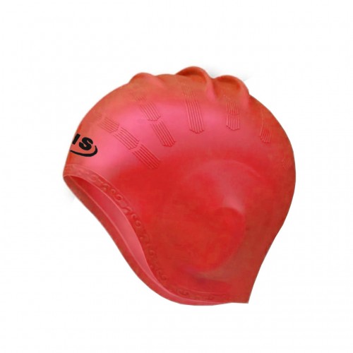 Шапочка для плавання з вухами SNS Y-830 червоний, код: 12664-SNS Шапочка для плавання з вухами SNS Y-830 червоний, код: 12664-SNS