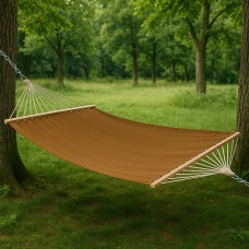 Монотонний гамак двомісний з планкою WCG Wish XXL 2000х1500 мм, коричневий, код: HW-08BR-2-IF