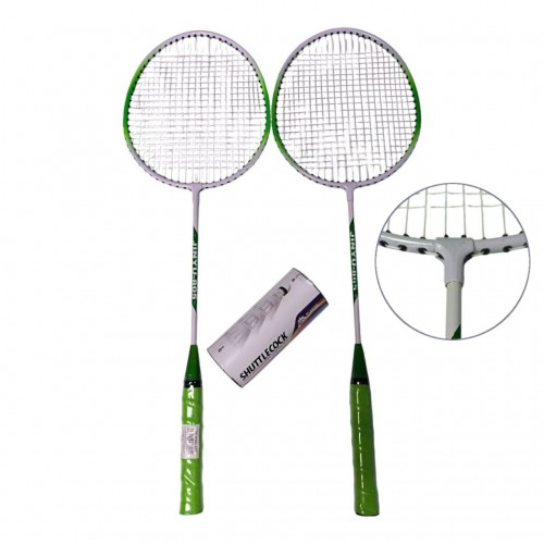 Набір для бадмінтону з воланами Jinyu зелено-білий JY805, код: 12940-SNS Набір для бадмінтону з воланами Jinyu зелено-білий JY805, код: 12940-SNS