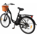 Електровелосипед міський DYU C6 (350 Вт; 12,5 А/год; 36 В), колеса 26", з ручкою газу, чорний, код: DYU-C6-black