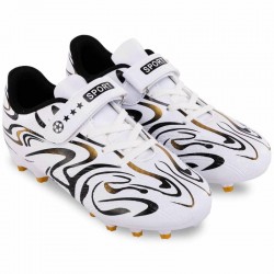 Бутси футбольні дитячі PlayGame Speed розмір 33, білий-чорний, код: 616B-4_33