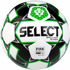 М"яч футбольний Select Brillant Super ПФЛ №5, біло-зелений, код: 5703543229499