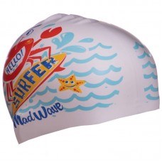 Шапочка для плавання дитяча MadWave Junior Surfer білий, код: M057912_W