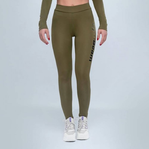 Легінси жіночі GymBeam Clothing Advanced Olive S, оливковий, код: 218532-GB