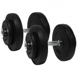 Гантелі WCG 2х10 кг з металевим грифом, код: 02010M-IF Гантелі WCG 2х10 кг з металевим грифом, код: 02010M-IF