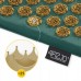 Килимок акупунктурний з подушкою 4Fizjo Ergo Mat XL Аплікатор Кузнєцова Navi Green/Gold, код: P-5907739315083