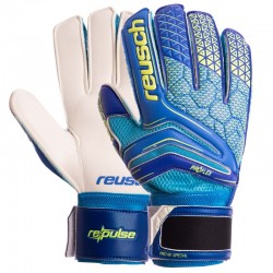 Рукавички воротарські із захистом пальців Reusch, розмір 10, синій-салатовий, код: FB-915A_10BLLG