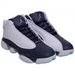 Кросівки для баскетболу Jdan розмір 39 (24,5см), темно-синій-білий, код: 2110-3_39DBLW