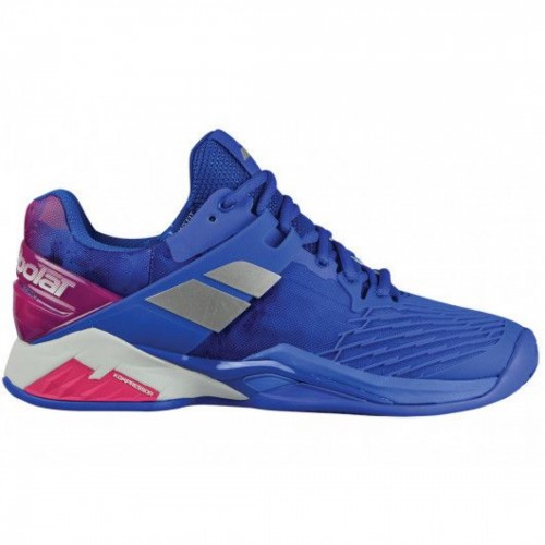 Кросівки для тенісу жіночі Babolat Propulse Fury clay women princess розмір 36, синій-рожевий, код: 3324921620329