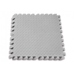 Татамі мат (пазл хвіст ластівки) EasyFit SwallowTail 4 шт, 600х600х10 мм, сірий, код: EF-1950-GY