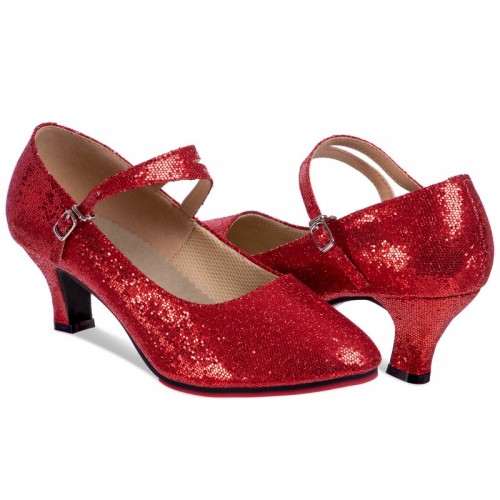 Взуття для бальних танців жіноче Zelart Стандарт, розмір 37 (23см), червоний, код: DN-3691_37R
