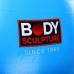 Фітбол м"яч для фітнесу глянцевий Body Sculpture ø75см, синій, код: BJBB-001TBL-30N-S52