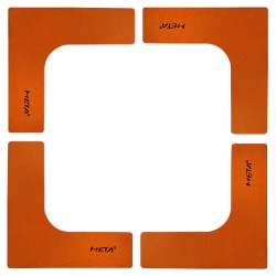 Набір плоских кутових фішок-маркерів Meta Flat Corner Marker Set of 4 25х25 см, помаранчевий, код: 080101514675