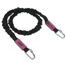 Еспандер з карабіном у захисному рукаві Ezous Resistance Tube With Cover навантаження високе, чорний, код: K-05-L