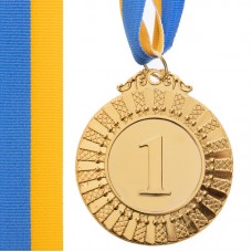 Медаль спортивна зі стрічкою PlayGame Flash золота, код: C-4328_G